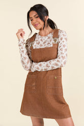 Anissa Brown Overall Dress