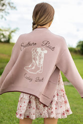 Jesse Mauve Southern Roots Cowboy Boots Cardigan SALE