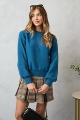 Lisa Blue Crewneck Sweater SALE