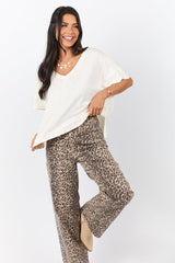 Rooted Essential Cream V-Neck Tee FINAL SALE