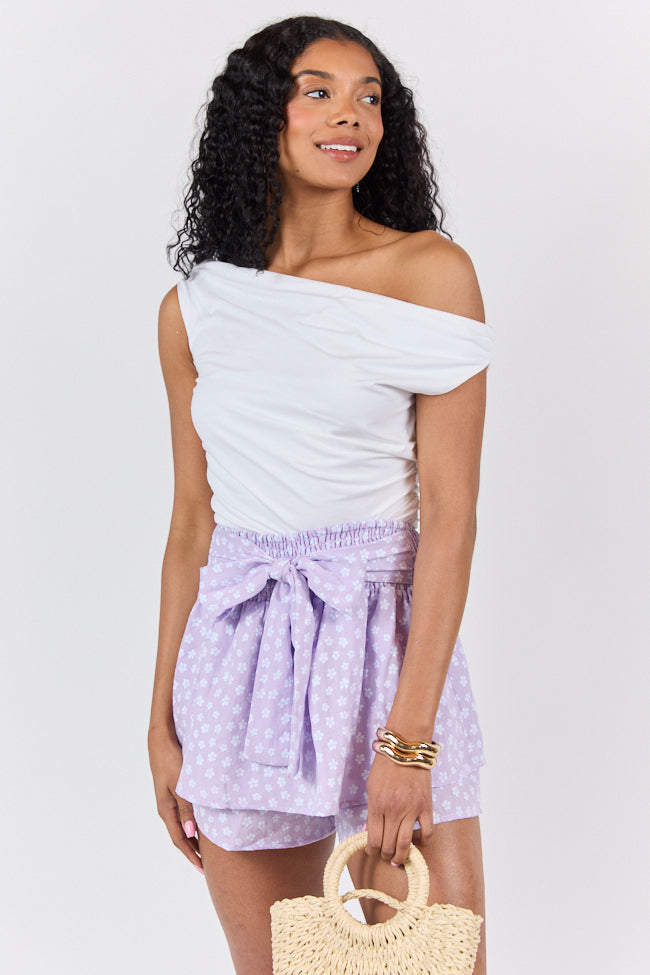 Off Topic Cream Ruched Off The Shoulder Knit Top FINAL SALE