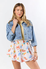 Run Around Town Medium Wash Deconstructed Denim Jacket FINAL SALE