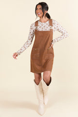 Anissa Brown Overall Dress