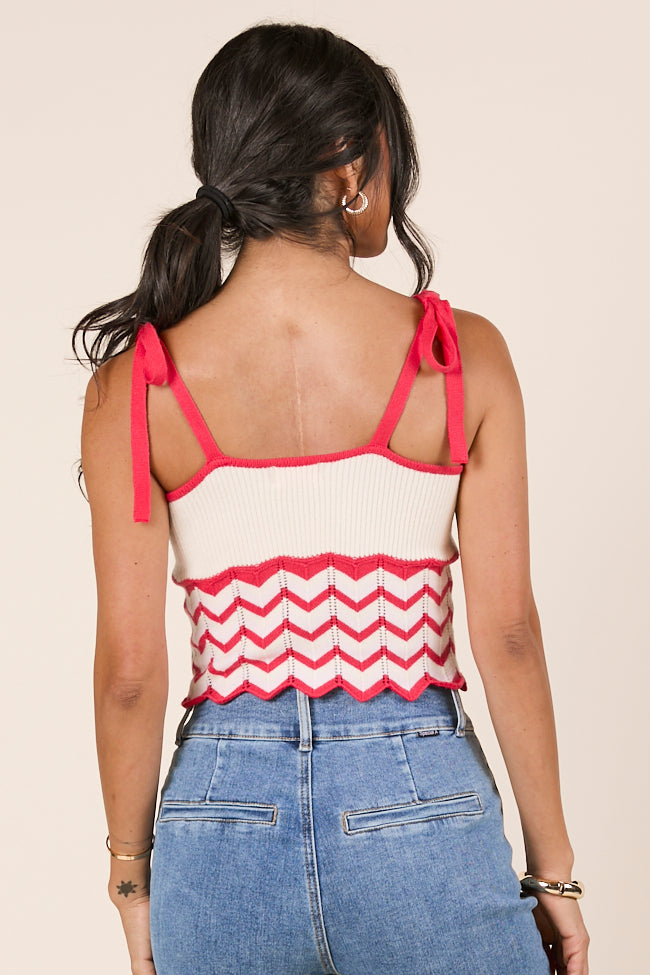 Ada Chevron Striped Knit Tank FINAL SALE
