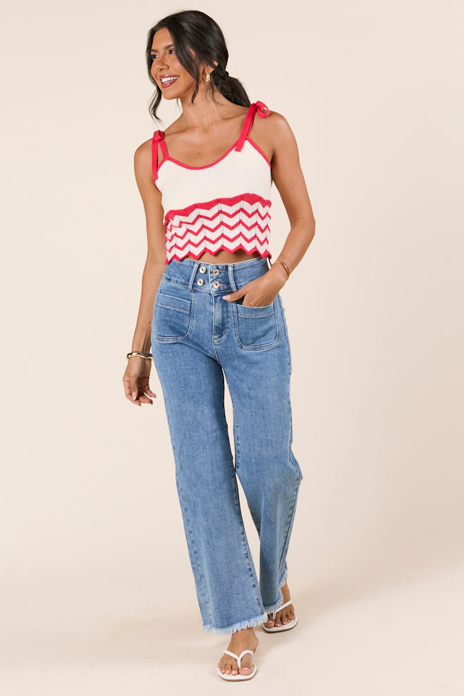 Ada Chevron Striped Knit Tank FINAL SALE