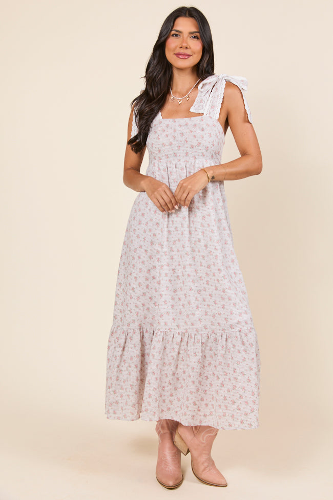 Joann Gingham Floral Maxi Dress FINAL SALE