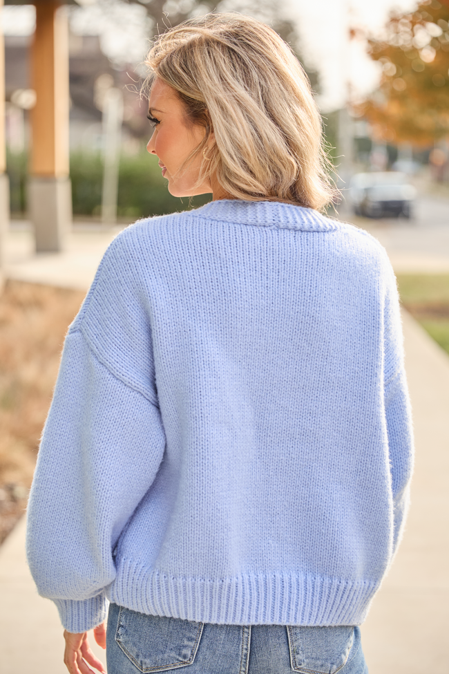 Goldie Long Sleeve Blue Boots Cardigan SALE