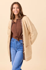 Josephine Tan Knit Cardigan SALE