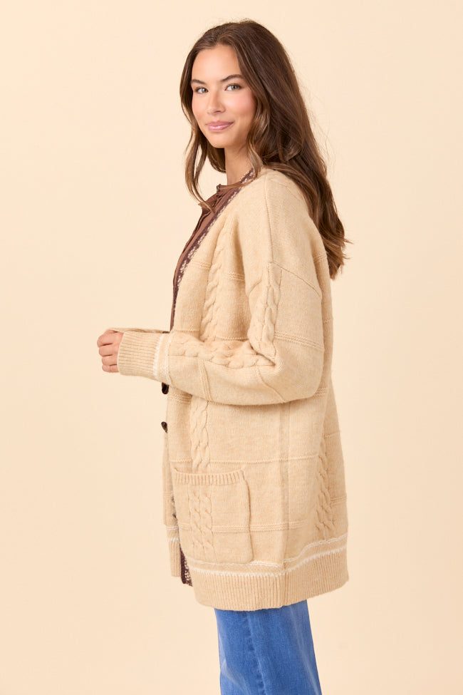 Josephine Tan Knit Cardigan SALE