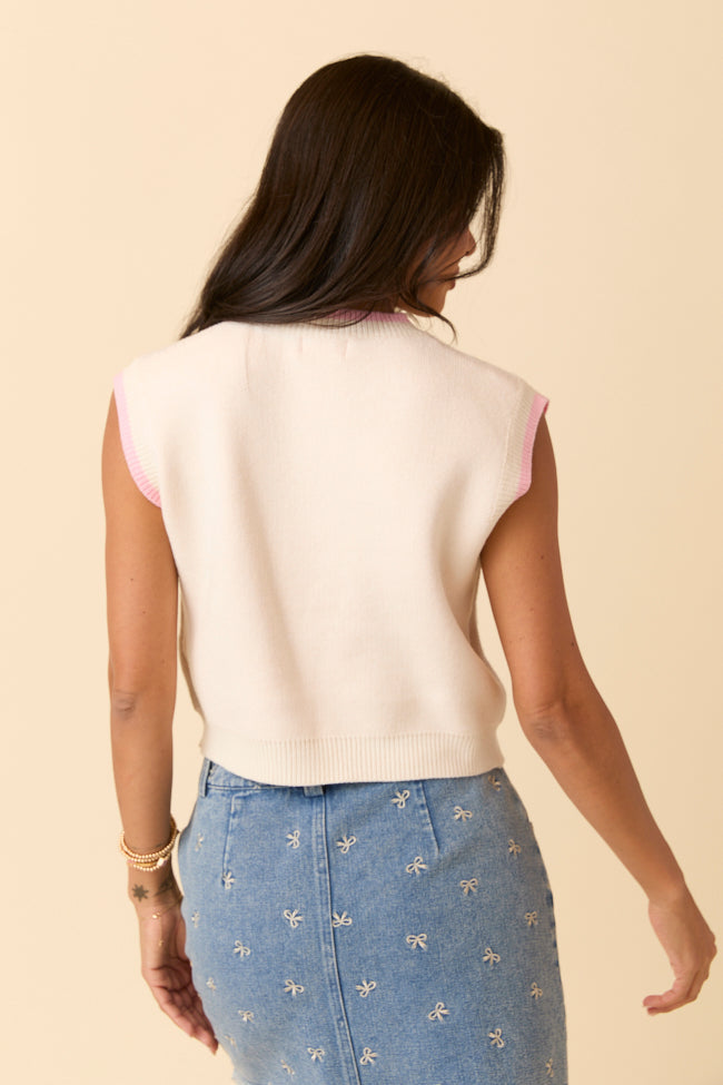 Gayle Bow Boots Sweater Vest FINAL SALE