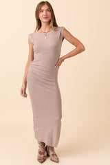 Tara Brown Knit Maxi Dress