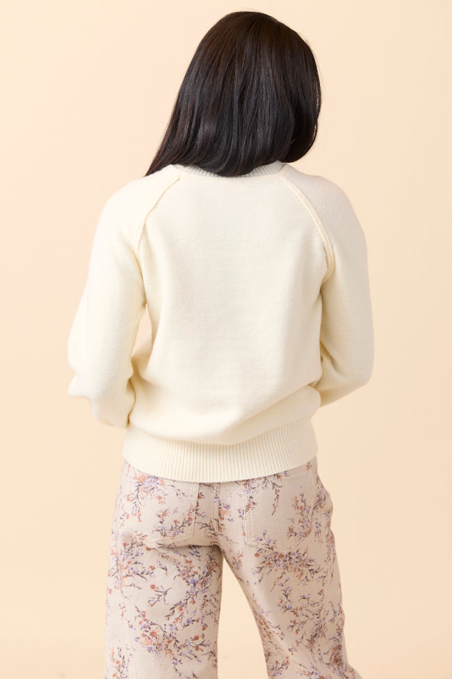 Lisa Ivory Crewneck Sweater