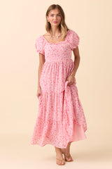 Margaret Pink Floral Maxi Dress FINAL SALE