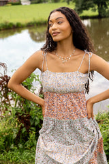 Essie Tiered Multi Floral Maxi Dress FINAL SALE