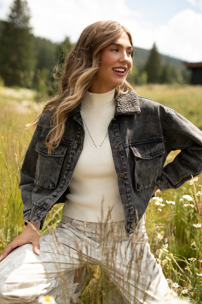 Farrah Ivory Mock Neck Sweater Tank SALE