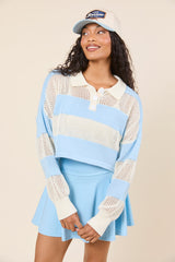 By The Rules Striped Knit Rugby Sweater FINAL SALE