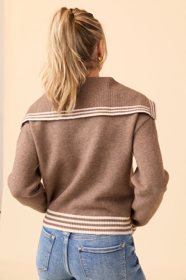 Oliver Tan Sailor Collar Sweater