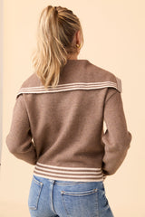 Oliver Tan Sailor Collar Sweater