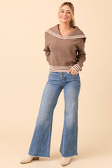 Oliver Tan Sailor Collar Sweater