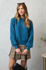 Lisa Blue Crewneck Sweater SALE