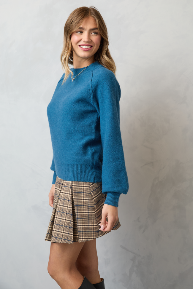 Lisa Blue Crewneck Sweater SALE