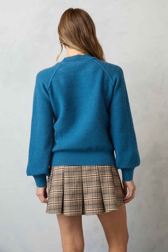 Lisa Blue Crewneck Sweater SALE