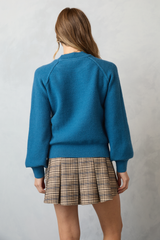 Lisa Blue Crewneck Sweater SALE